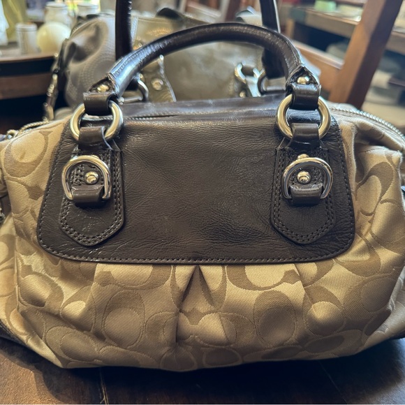 Coach Ashley Signature Satin Satchel Bag - Picture 2 of 7